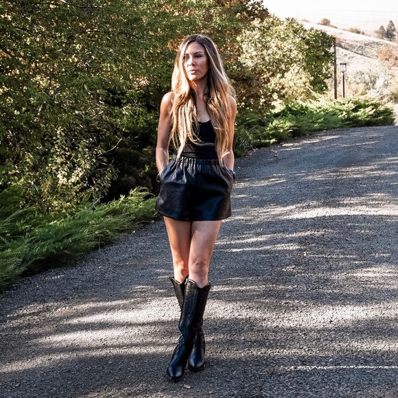 NBD Pants - NBD Faux Leather shorts